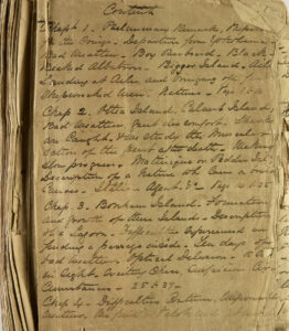 Anderson, William, Manuscript