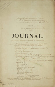 Villeneuve-Bargemon, Jean-Baptiste de. Campaign in the South Seas of the frigate l_Herminie, commanded by Captain de Villeneuve-Bargemon, appointed to lead the South Sea station.