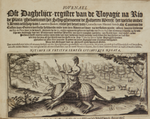 Journael oft daghelijcx register van de voyagie na Rio de Plata. Amsterdam, Cornelis Claesz, 1603, por Hendrick Ottsen
