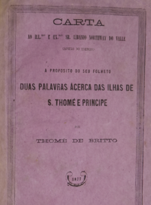 Carta ao Sr. Libânio Northway do Valle. Rio de Janeiro, [s.n.], 1877, por Thomé de Brito (1853–1925)