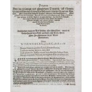 Exame do Sonho Recentemente Publicado, ou Diálogo Entre o Rei de Espanha e o Papa de Roma; com Ainda um Outro Sonho Contrário ao Sobredito; Juntamente com uma Exortação a Todos os Pios e Fiéis Patriotas. [S.l.: s.n., 1608], por um amante de todos os homens (NISEMVOLBG / anagrama).